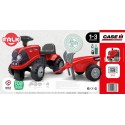 FALK Baby Case IH Ride-On Červený Detský Traktor s Vlečkou od 12 mesiacov
