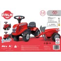 FALK Baby Massey Ferguson Červený Detský Traktor s Vlečkou od 12 Mesiacov