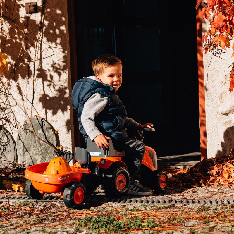 FALK Traktorík Baby Kubota s Vlečkou od 1 Roka