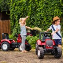 FALK Traktor na Pedále Valtra S4 s Vlečkou od 3 Rokov Bordový