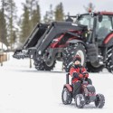 FALK Traktor na Pedále Valtra S4 s Vlečkou od 3 Rokov Bordový
