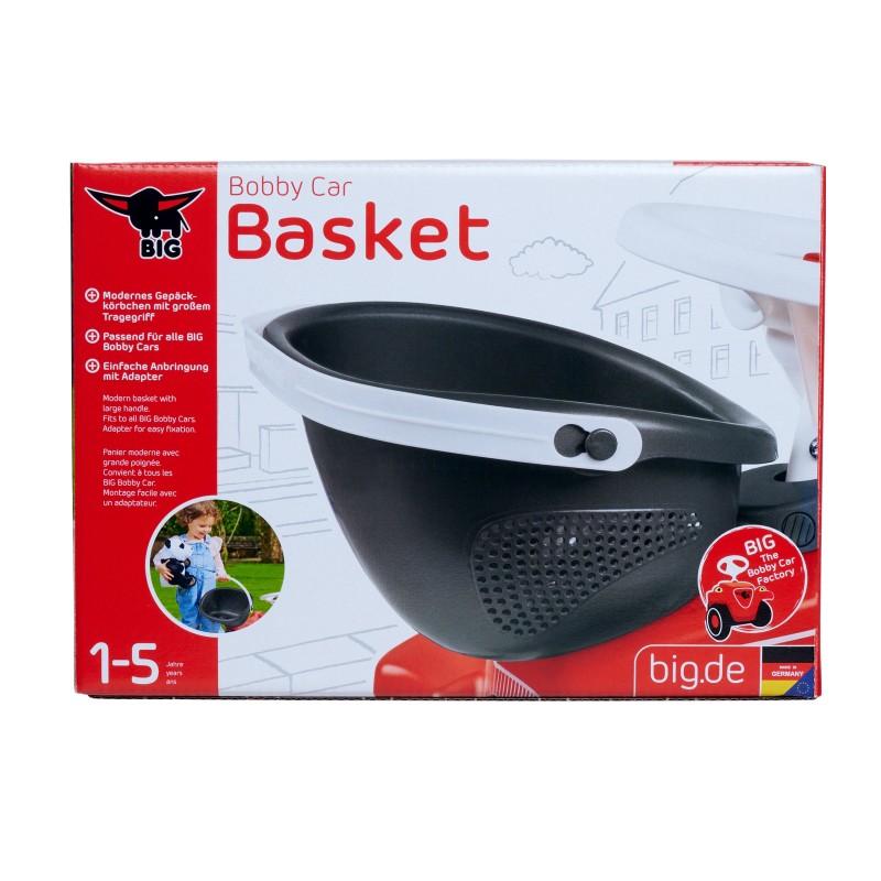 BIG Košík na odrážadlo Bobby Car | Predný nosič na hračky (Classic, Neo, Next)