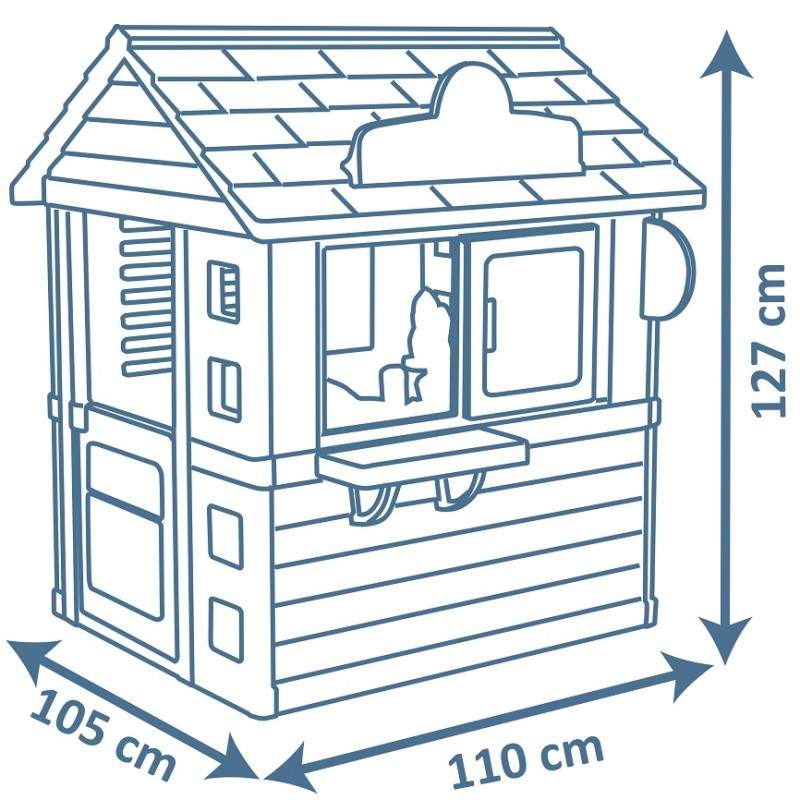 SMOBY Záhradný domček a Zmrzlináreň Sweety Corner