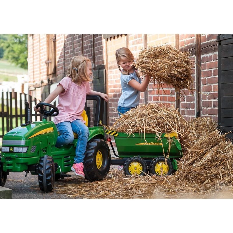 Rolly Toys rollyTrailer Halfpipe sklápací príves John Deere