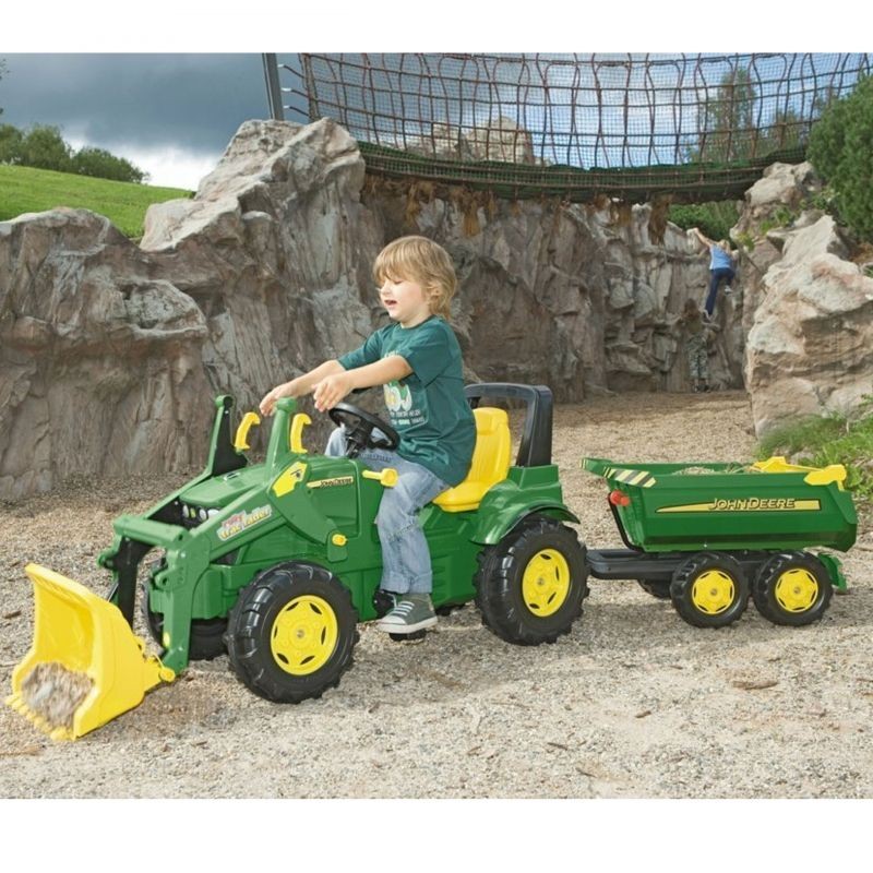 Rolly Toys rollyTrailer Halfpipe sklápací príves John Deere