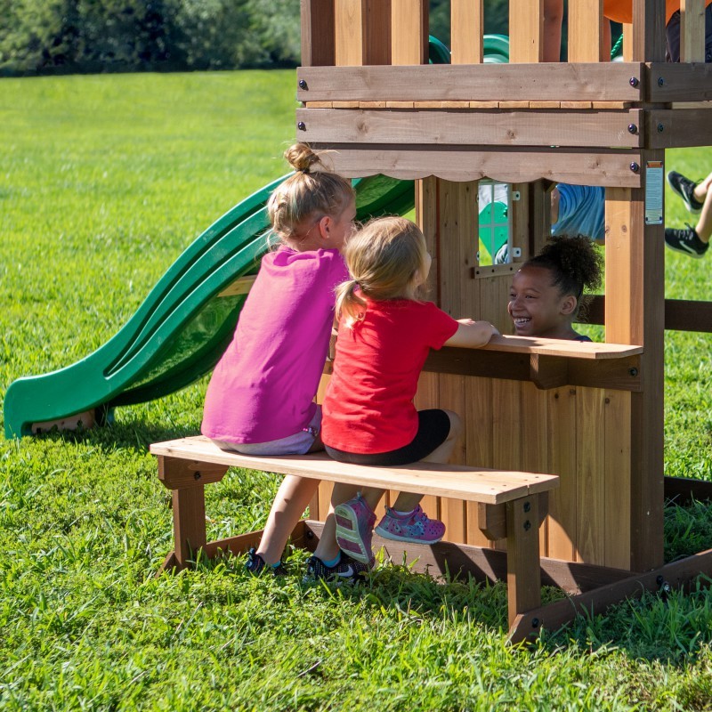 Lakewood Backyard Drevené Ihrisko s Hojdačkami a Šmykľavkou