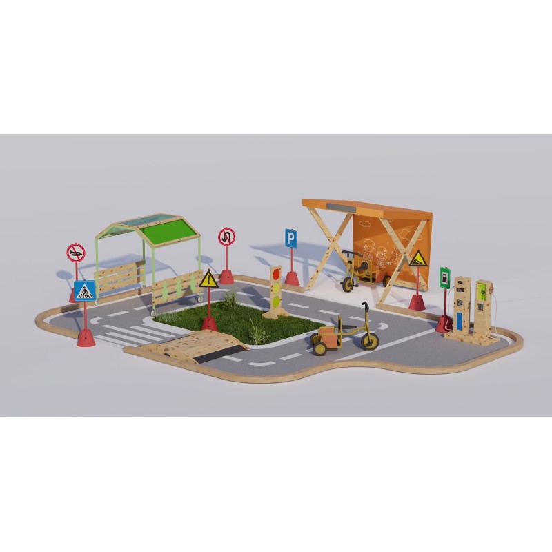 Drevená Čerpacia Stanica CLASSIC WORLD EDU