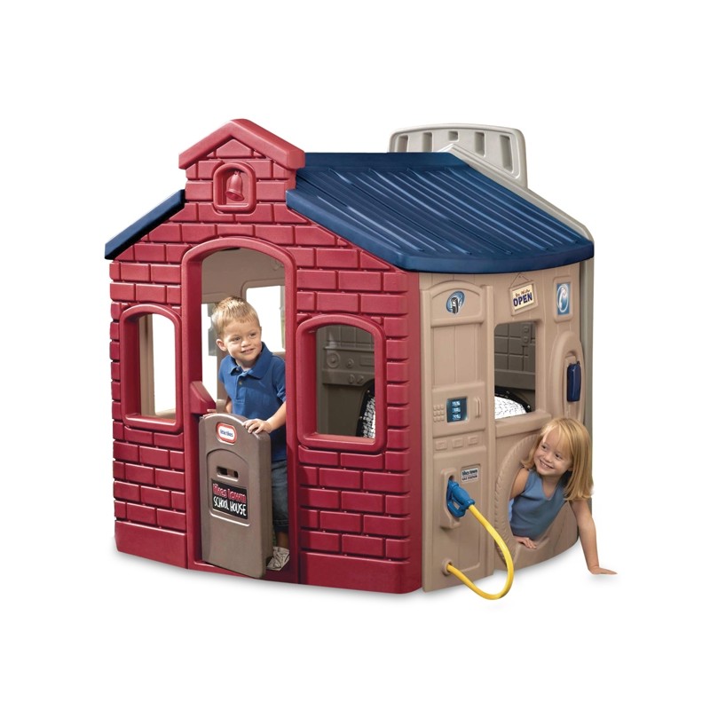 Little Tikes Mestský domček na hranie Town – Earth Colors so 4 tematickými stenami