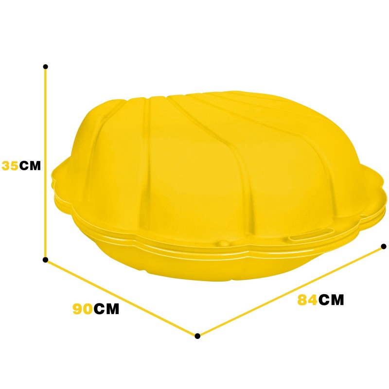 WOOPIE Uzatvárateľné Pieskovisko Žltá Mušla 1 ks.