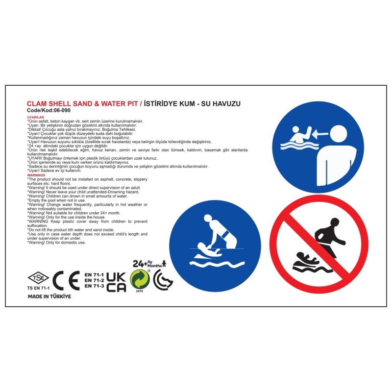 WOOPIE Uzatvárateľné Pieskovisko Žltá Mušla 1 ks.