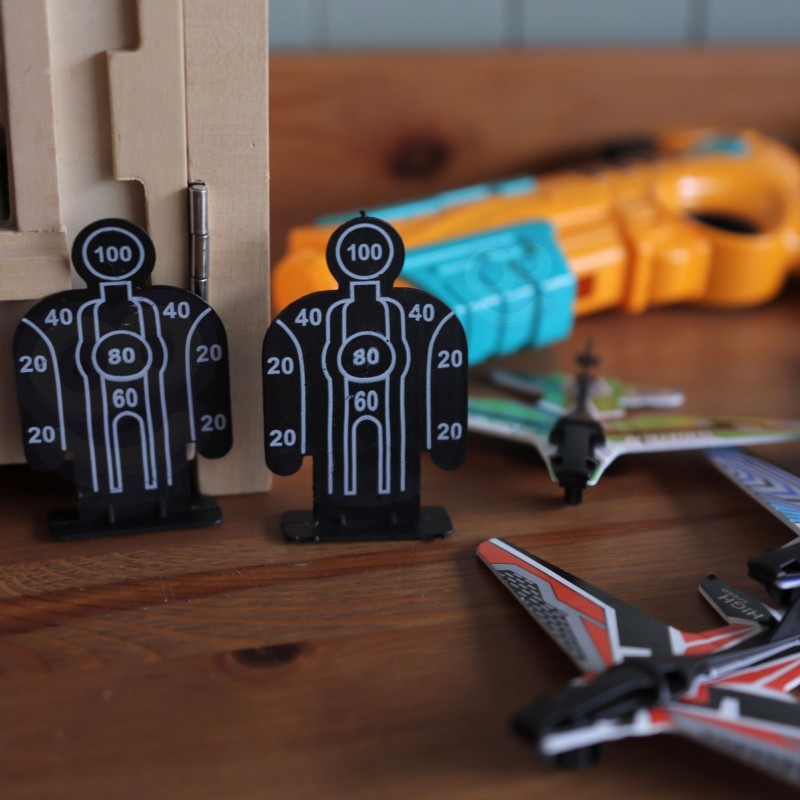 WOOPIE Automatický Pištoľový Raketomet + 4 Lietadlá