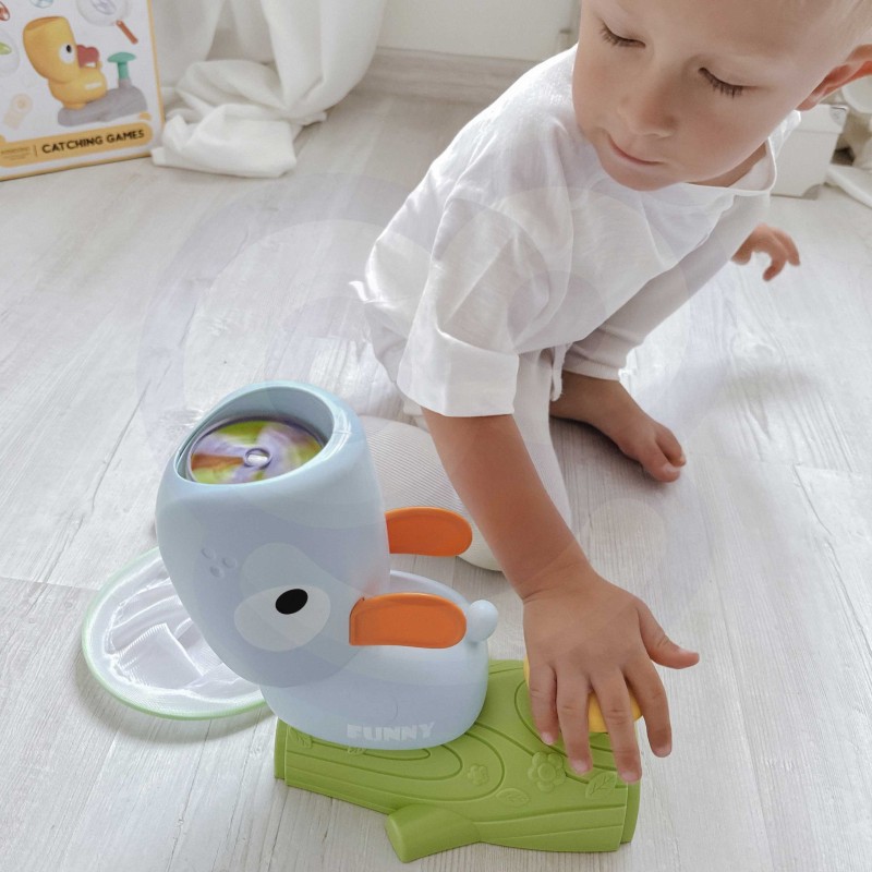 WOOPIE Hra na Zručnosť Chyť Frisbee - Modrá Kačka