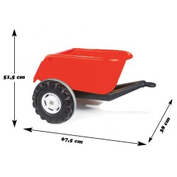 WOOPIE Prívesný vozík Super Trailer do 35kg - červený