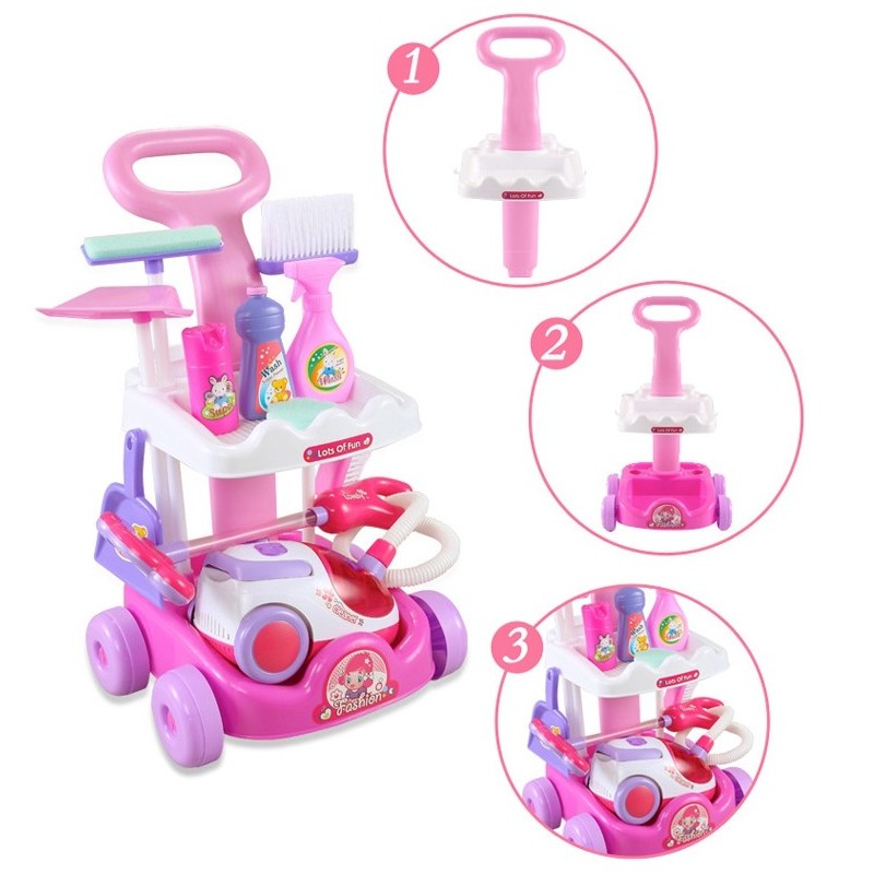 WOOPIE Upratovací Vozík, Vysávač a Príslušenstvo 11 Dielov