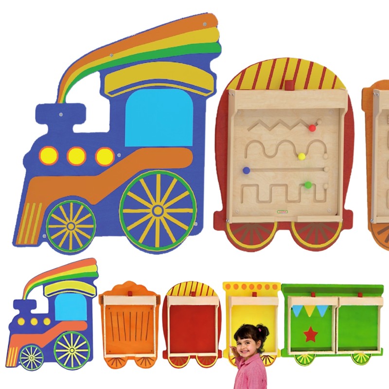 Montážny Systém na Edukačné Tabule Masterkidz Flex 5 ks - Vláčik