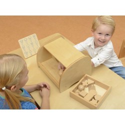 Senzorická hra Masterkidz - Poznávajte hmatom 12 tvarov