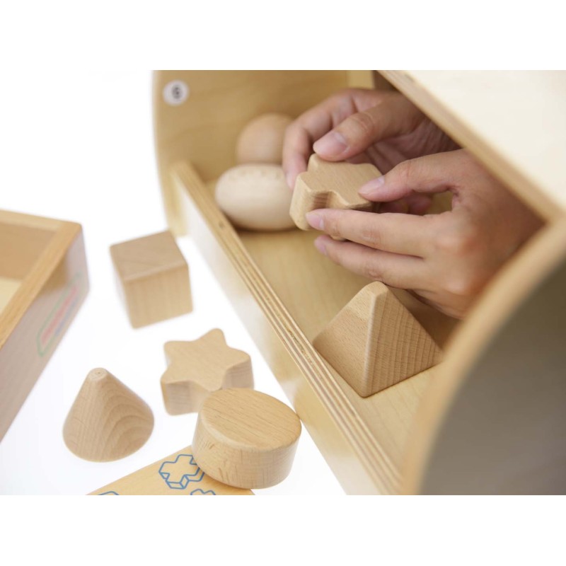 Senzorická hra Masterkidz - Poznávajte hmatom 12 tvarov