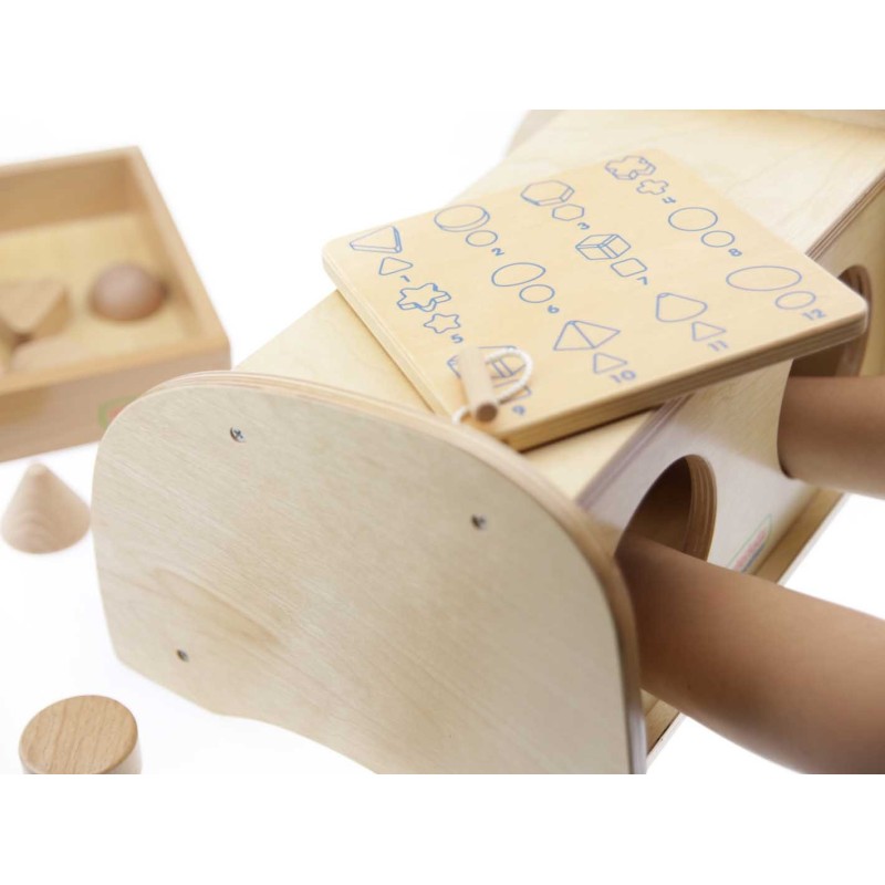 Senzorická hra Masterkidz - Poznávajte hmatom 12 tvarov