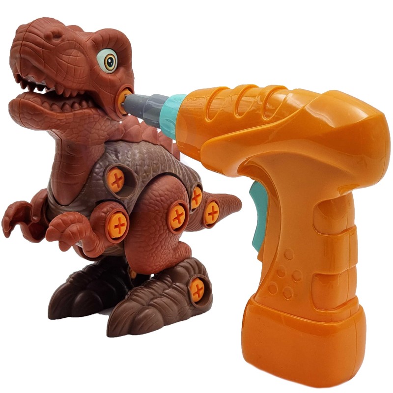 WOOPIE Konštrukčná Stavebnica Skladací DINO REX + Skrutkovač 31 Dielov