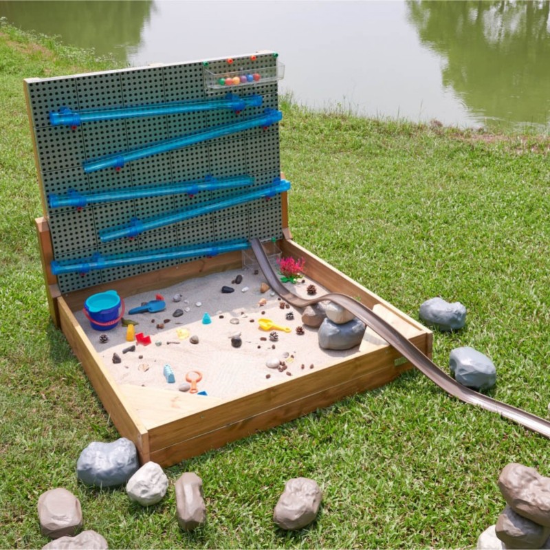 MASTERKIDZ XXL STEM WALL 2v1 Kreatívna Tabuľa a Pieskovisko