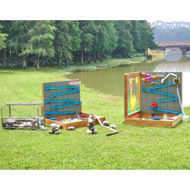 MASTERKIDZ XXL STEM WALL 2v1 Kreatívna Tabuľa a Pieskovisko