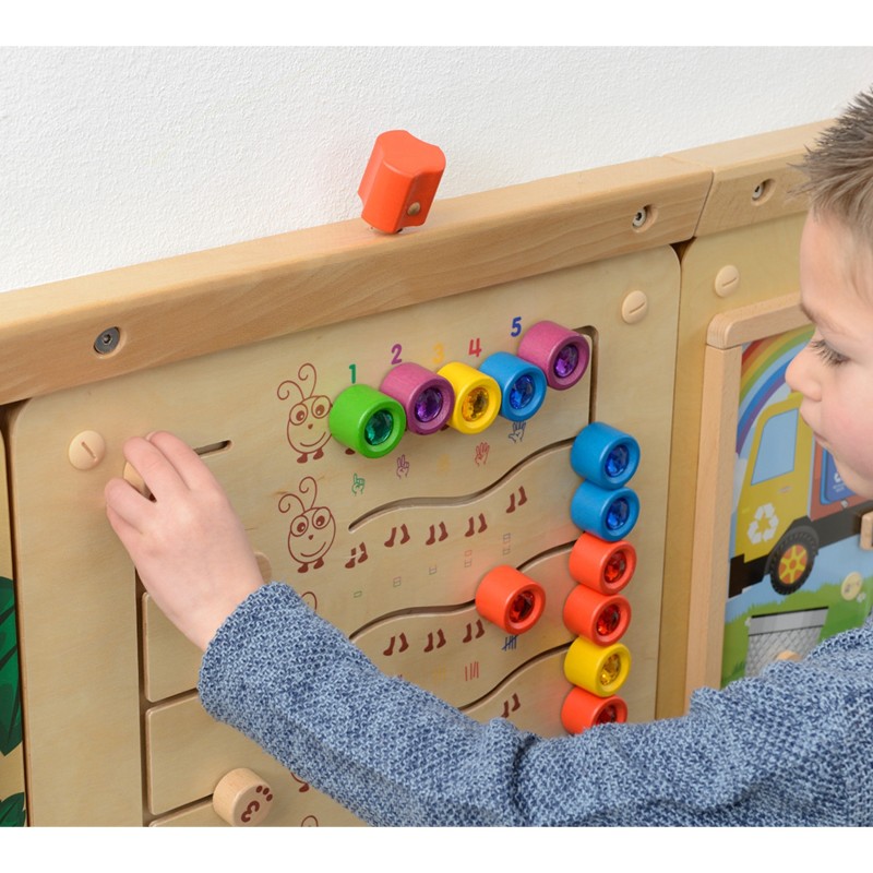 MASTERKIDZ Edukačná Tabuľa - Farebné Húsenice na Počítanie