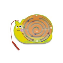 VIGA Drevené Magnetické Bludisko - Slimák