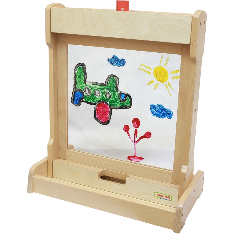 Drevená Tabuľa na Maľovanie a Statív na Tabule Masterkidz 2v1