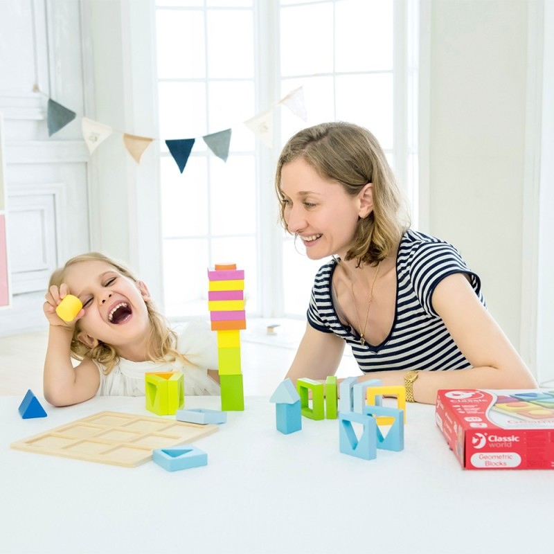 Drevené Geometrické Tvary na Triedenie Classic World Montessori