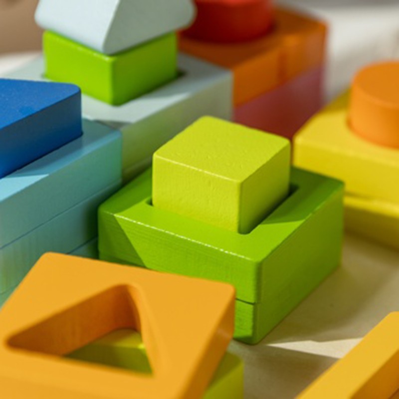 Drevené Geometrické Tvary na Triedenie Classic World Montessori