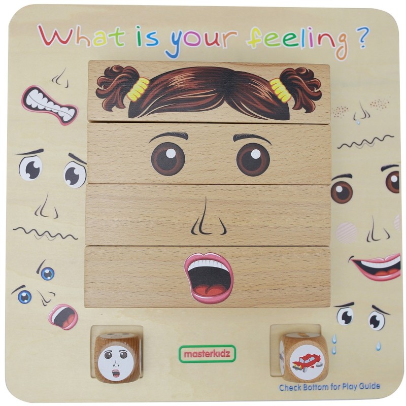 Emócie - Detská Drevená Hra MASTERKIDZ Montessori