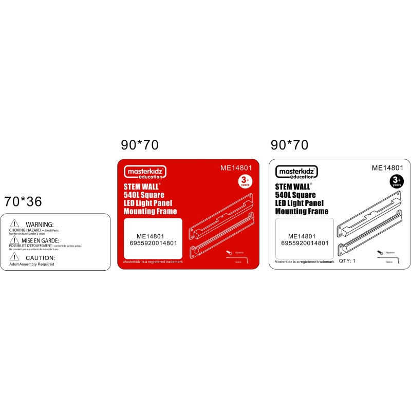 Štvorcový Montážny Rám na LED Panel Masterkidz STEM