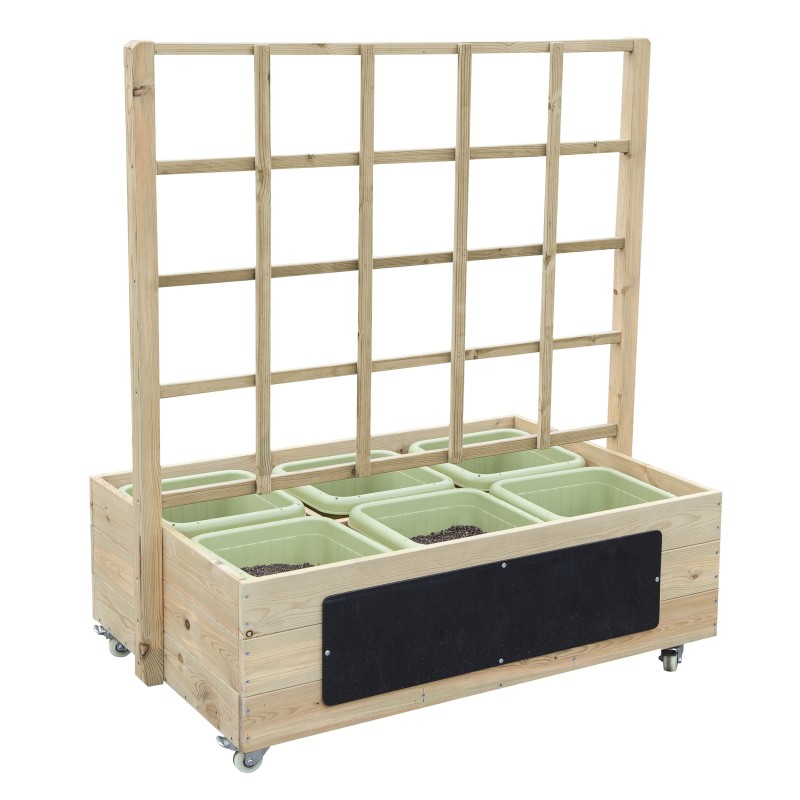 CLASSIC WORLD EDU Mobilný Drevený Záhon s Tabuľou