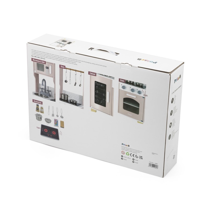 Interaktívna Drevená Kuchyňa s Príslušenstvom VIGA PolarB - Ružová