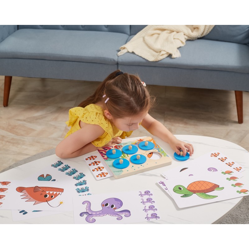 VIGA Hra Porovnaj a Nájdi Rozdiel - Morské Živočíchy