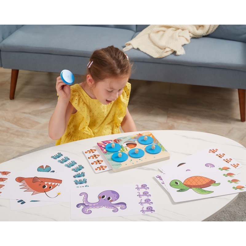 VIGA Hra Porovnaj a Nájdi Rozdiel - Morské Živočíchy