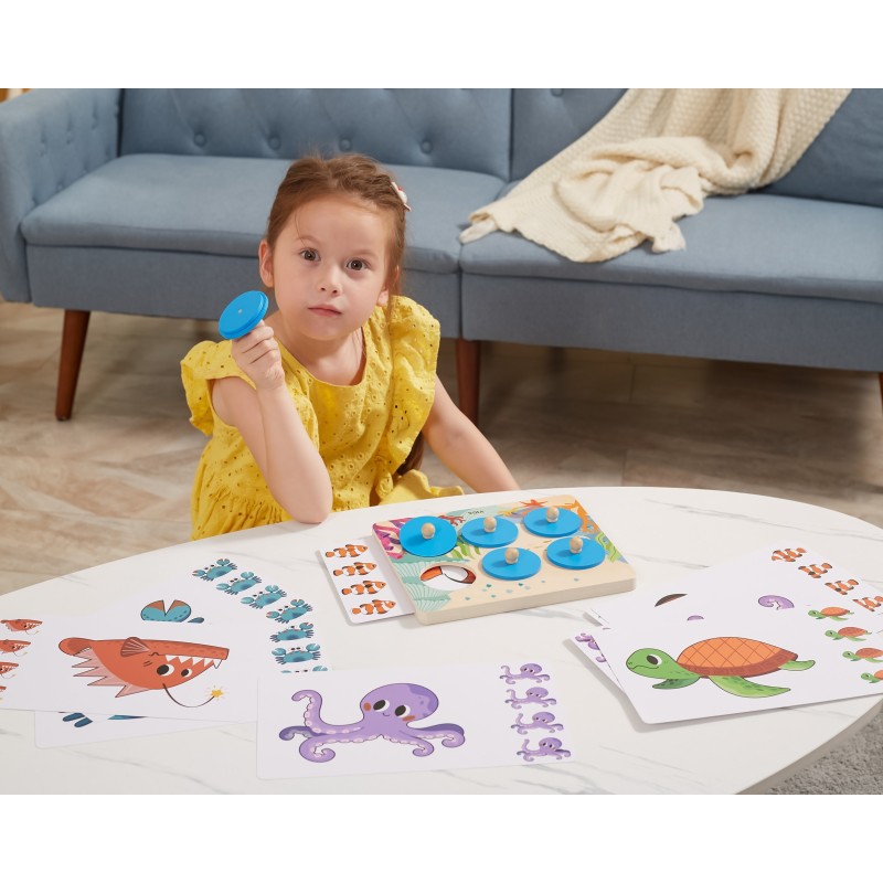 VIGA Hra Porovnaj a Nájdi Rozdiel - Morské Živočíchy