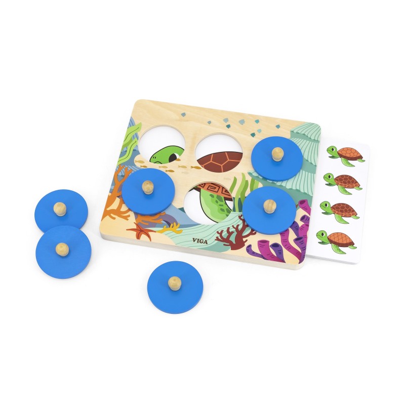 VIGA Hra Porovnaj a Nájdi Rozdiel - Morské Živočíchy