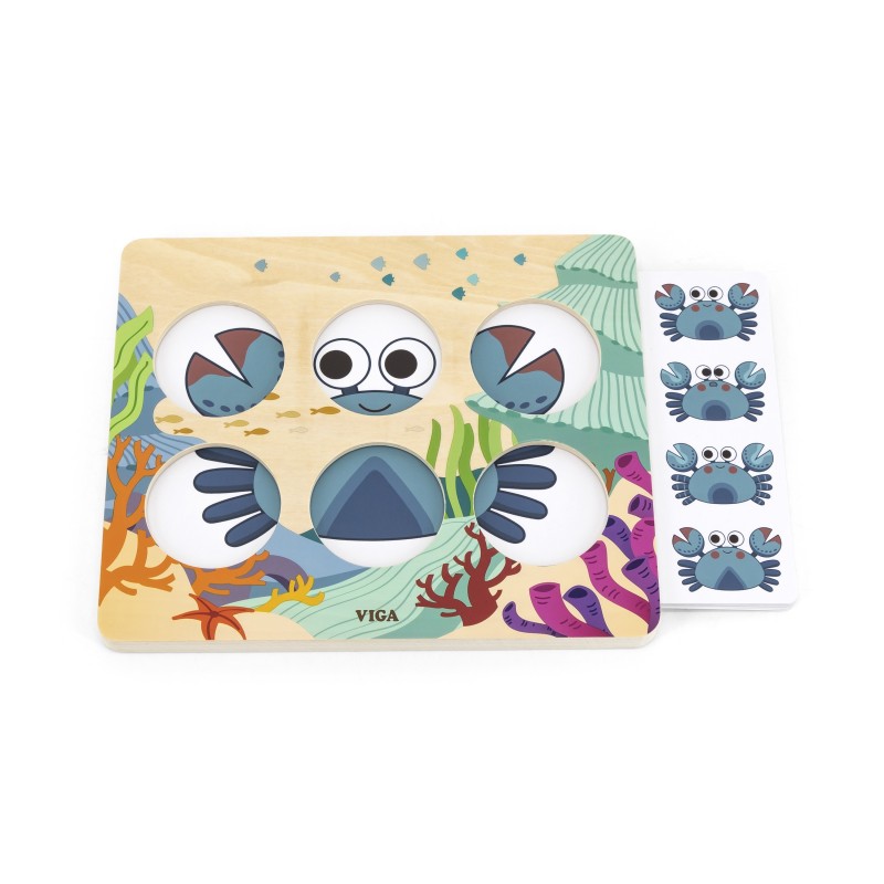 VIGA Hra Porovnaj a Nájdi Rozdiel - Morské Živočíchy