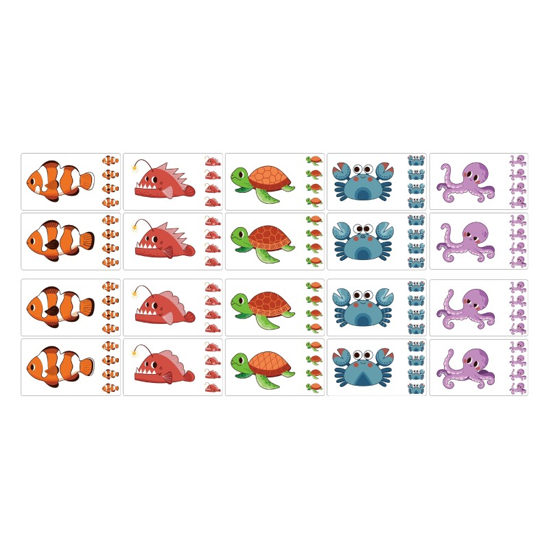 VIGA Hra Porovnaj a Nájdi Rozdiel - Morské Živočíchy