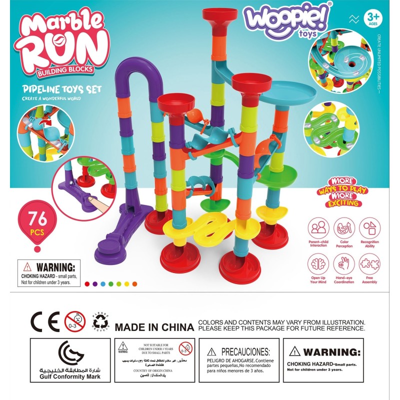 WOOPIE Guličková Dráha Špirála 76 Dielov