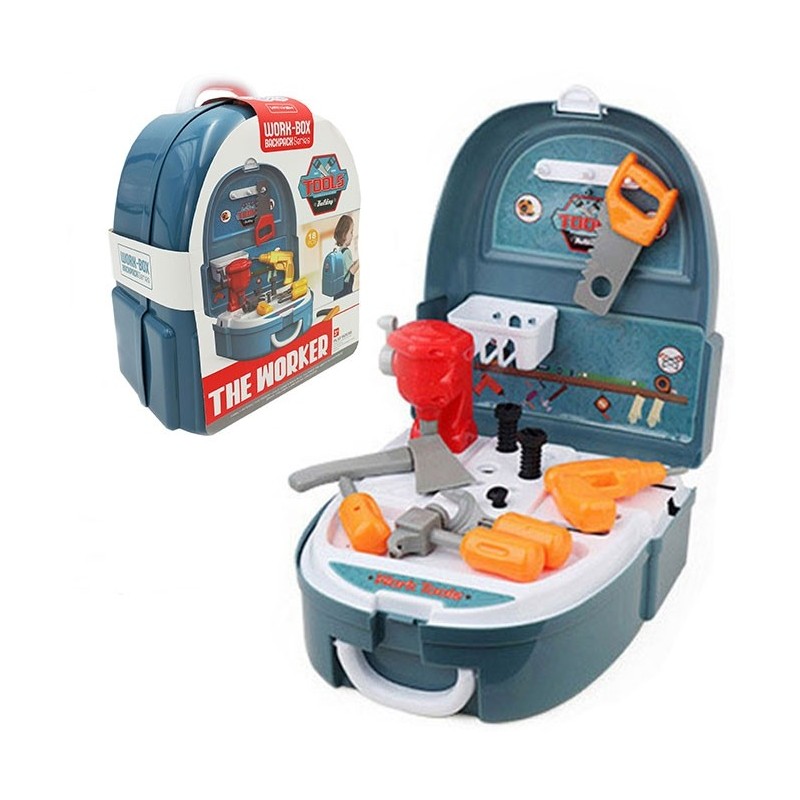 WOOPIE Prenosná Detská Dielňa v Batohu 15 DIelov