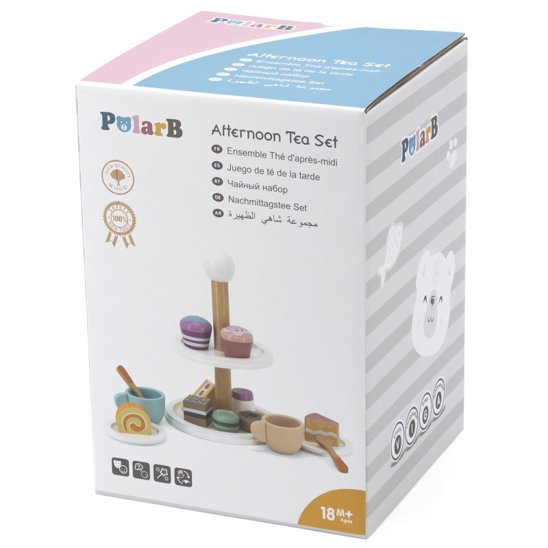 Viga PolarB Drevená Čajová Súprava s Koláčikmi