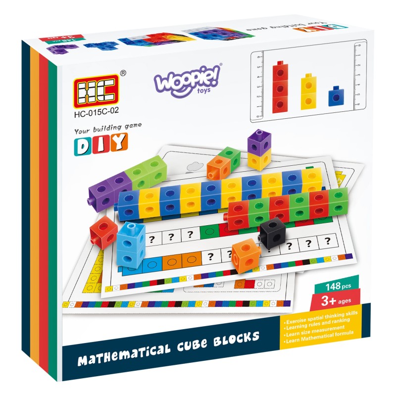 WOOPIE Matematické Skladačky + Vzory 148 ks.