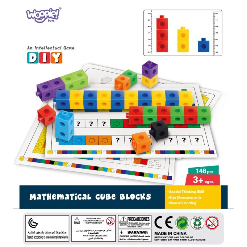 WOOPIE Matematické Skladačky + Vzory 148 ks.