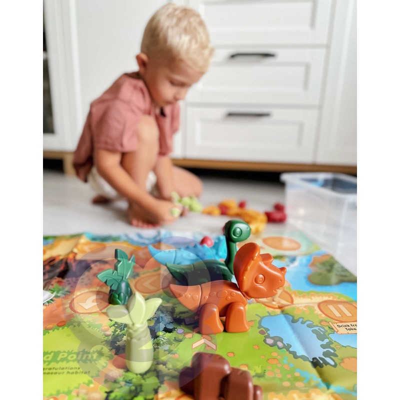 WOOPIE Dino Skladačky a Spoločenská Hra 2v1