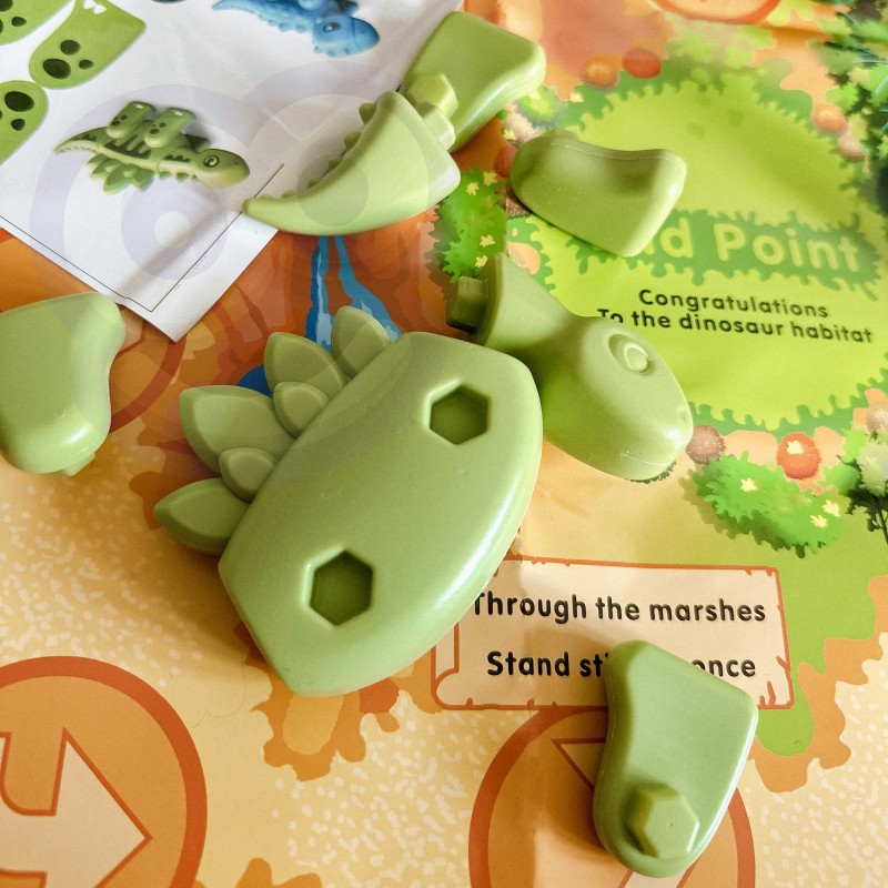 WOOPIE Dino Skladačky a Spoločenská Hra 2v1