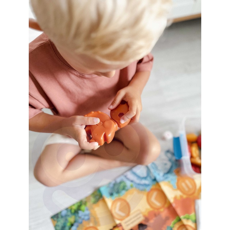 WOOPIE Dino Skladačky a Spoločenská Hra 2v1