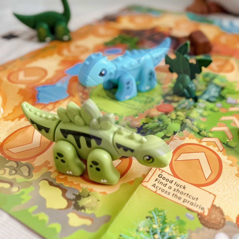 WOOPIE Dino Skladačky a Spoločenská Hra 2v1