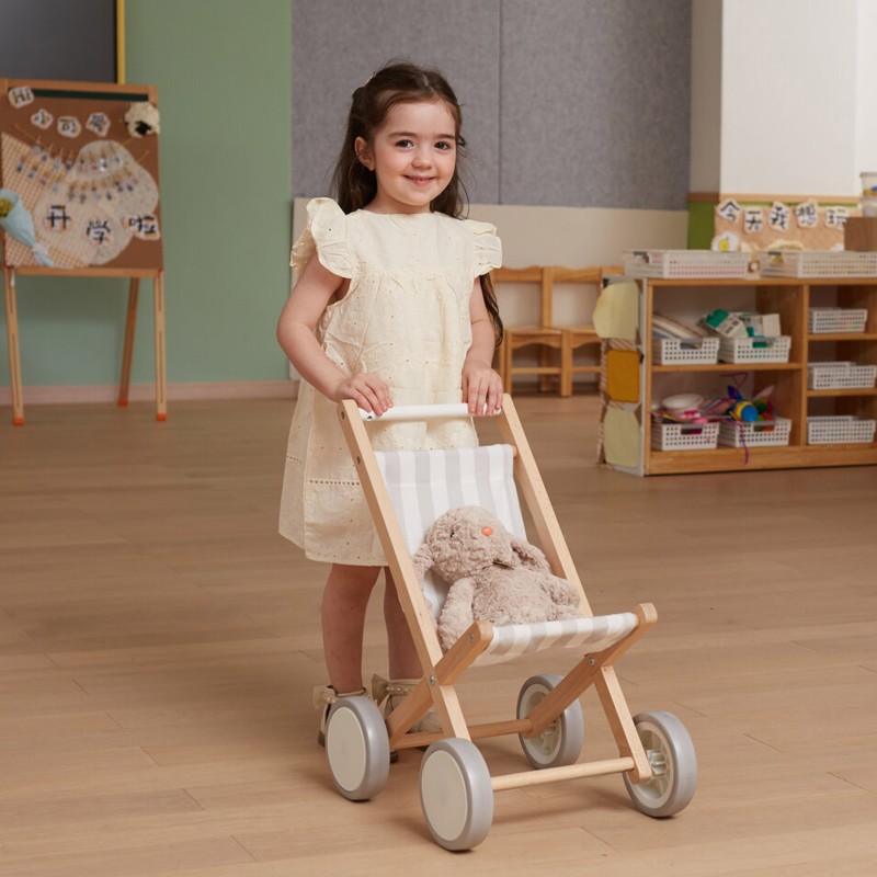 VIGA Drevený Športový Kočík pre Bábiky